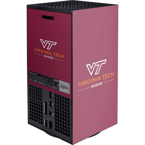 Virginia Tech University Hokiebird XBox Series X Digital Edition Console Skin